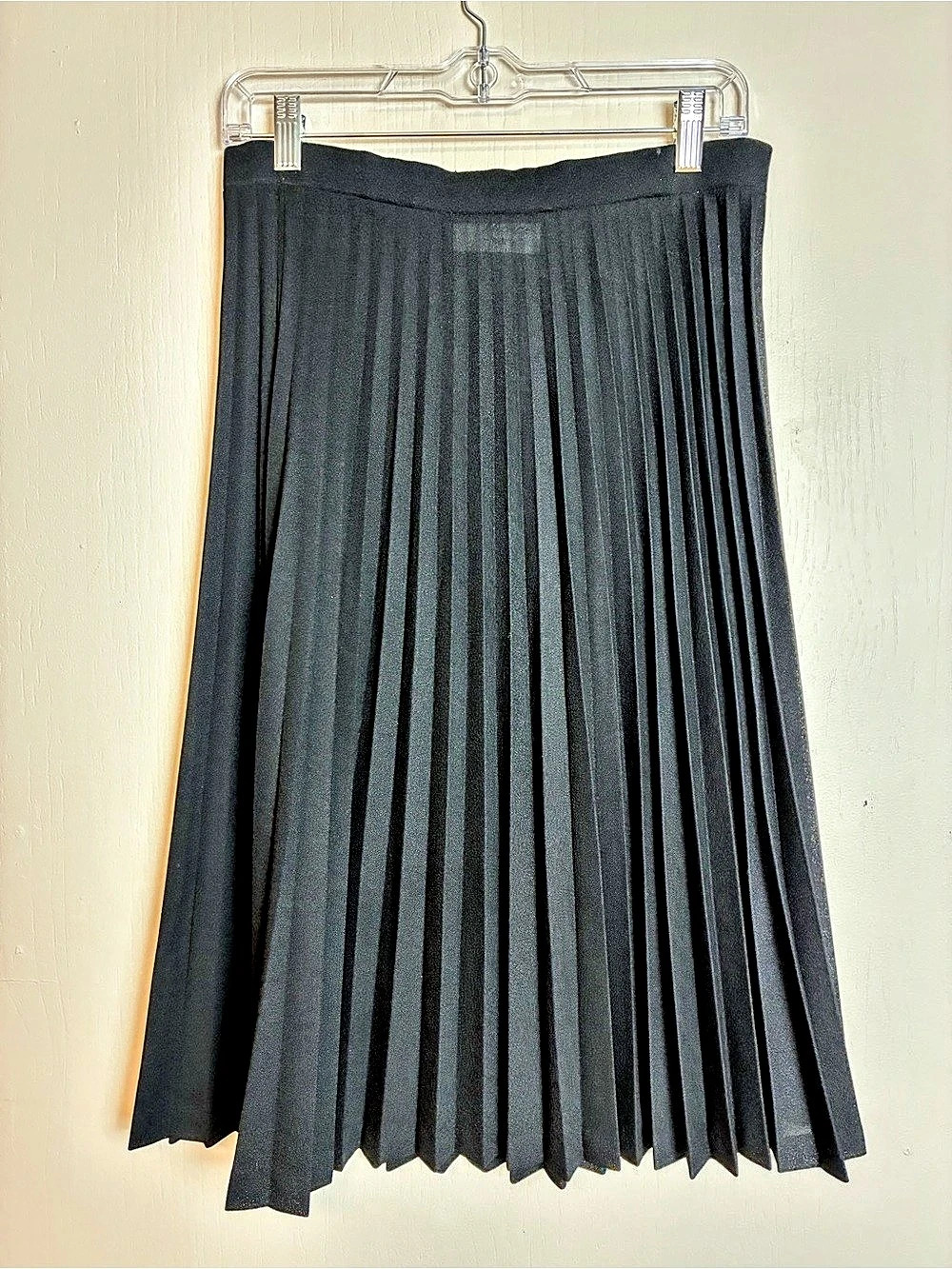 Choice by Butter Vintage Pleated Midi Skirt in Black Size 12/14